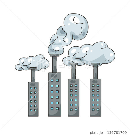 Illustration of Air pollution Illustration of Air pollution 136781709