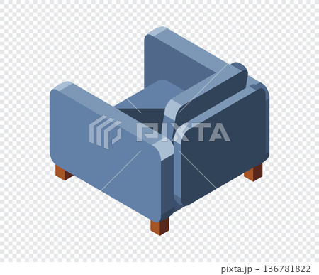 Isometric sofa. Modern sofa. Comfortable and cozy soft furniture. Isometric home furniture. Living room furniture Isometric sofa. Modern sofa. Comfortable and cozy soft furniture. Isometric home furniture. Living room furniture 136781822