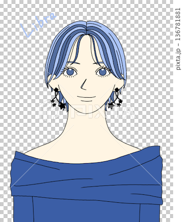 天秤座圖案女孩 天秤座圖案女孩 136781881