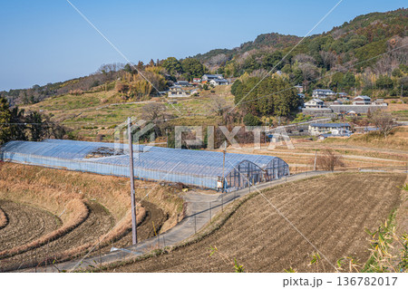 明日香村の景勝地　阪田の棚田　奈良県 136782017