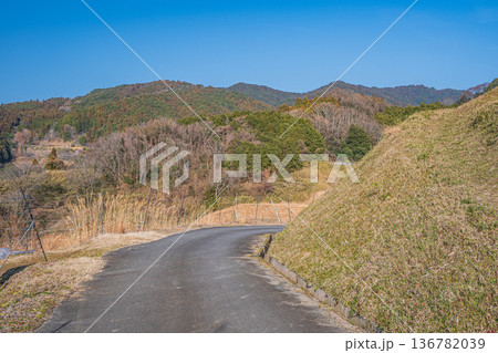 明日香村の景勝地 阪田の棚田 奈良県 明日香村の景勝地 阪田の棚田 奈良県 136782039