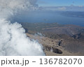ドローンによる桜島火口高高度撮影 136782070
