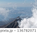 ドローンによる桜島火口高高度撮影 136782071