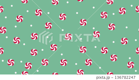 Striped sugar candy seamless pattern. Red and white striped sugar candy pattern. Season greetings wallpaper. New year background Striped sugar candy seamless pattern. Red and white striped sugar candy pattern. Season greetings wallpaper. New year background 136782247