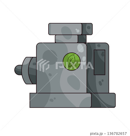 Illustration of energy efficient industrial pump Illustration of energy efficient industrial pump 136782657