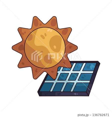 Illustration of Solar energy Illustration of Solar energy 136782671
