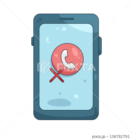 Illustration of Missed call 136782791