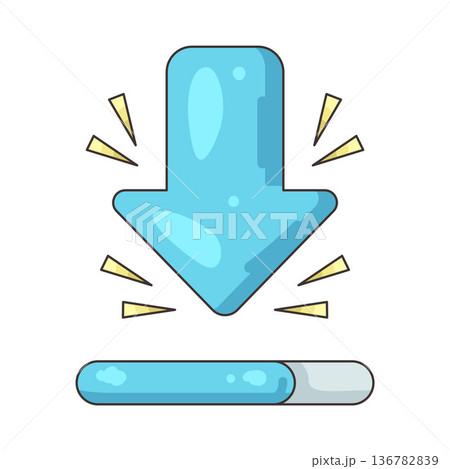 Illustration of download Illustration of download 136782839