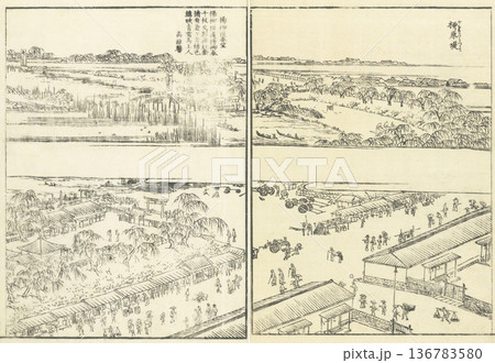江戸名所図会:柳原堤 江戸名所図会:柳原堤 136783580