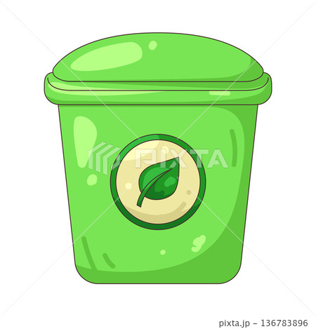 Illustration of Eco garbage Illustration of Eco garbage 136783896