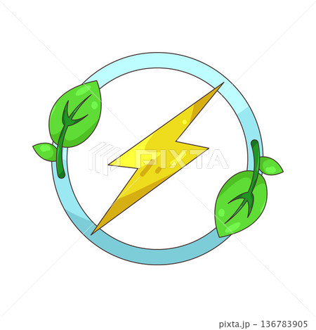 Illustration of green energy Illustration of green energy 136783905