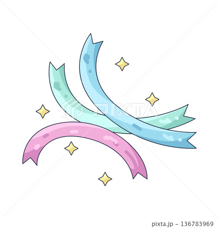 Illustration of streamers  136783969