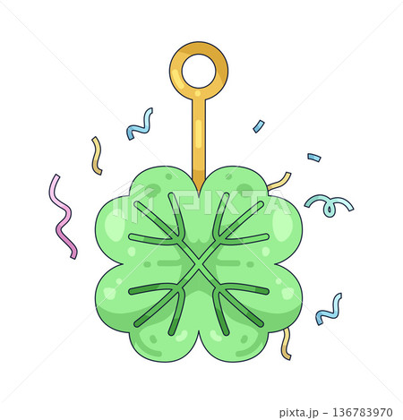 Illustration of clover leaf Illustration of clover leaf 136783970