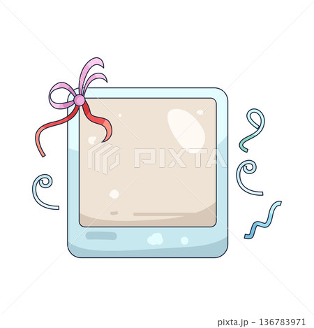 Illustration of polaroid frame Illustration of polaroid frame 136783971