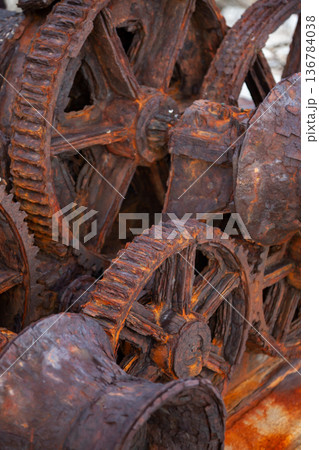 北大東島の燐鉱石貯蔵庫跡 136784038