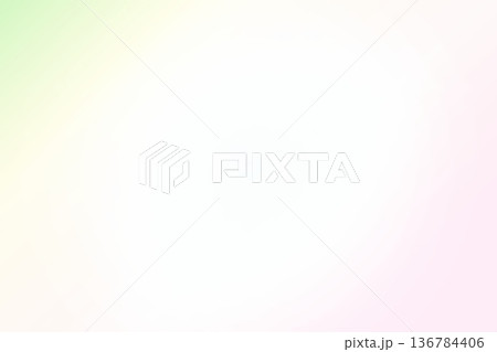 ピンクとグリーンの柔らかいグラデーション背景素材 136784406