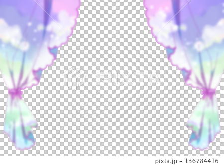 Dreamy Curtains with Blurred Edges 136784416