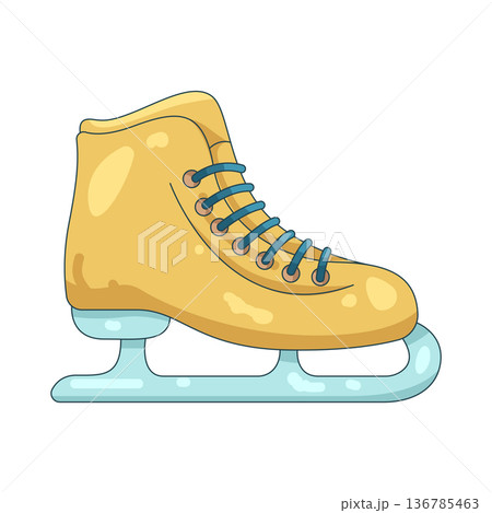 Illustration of Ice skate 136785463