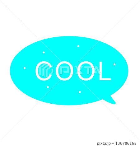クール　吹き出し 136786168