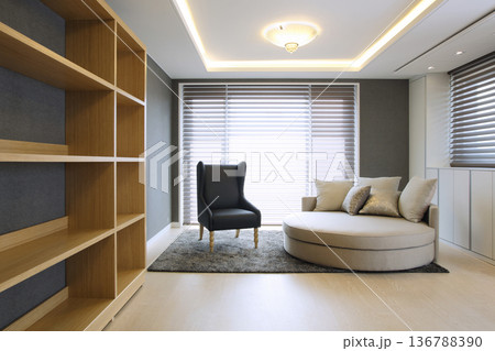 Modern Residential Interior Design Series. High Resolution Backgrounds for Home Styling. 136788390