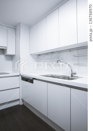 Modern Kitchen and Dining Room Interior Design Collection. High Resolution Backgrounds 136788970