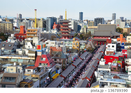 東京　浅草　浅草寺 136789390