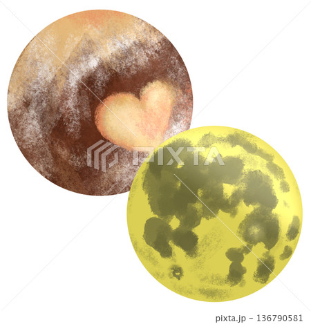 冥王星と月のコンジャンクション 136790581