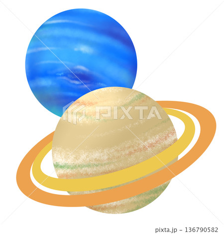 海王星と土星のコンジャンクション 136790582