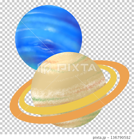 海王星と土星のコンジャンクション 136790582