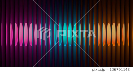 Modern abstract ripple glass texture effect. Ripple gradient background design.  136791148