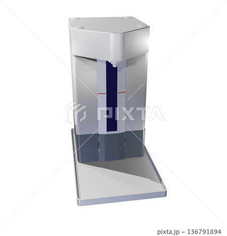 消毒イメージ（自動アルコール噴霧器　Alcohol dispenser） 136791894