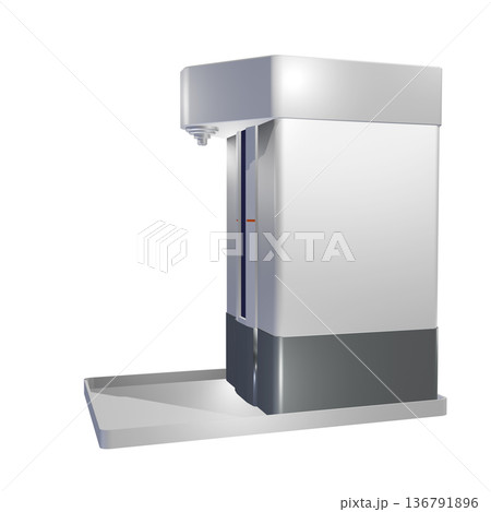 消毒イメージ（自動アルコール噴霧器　Alcohol dispenser） 136791896