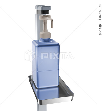 消毒イメージ（アルコール噴霧器　Alcohol dispenser） 136792030