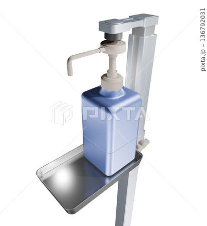 消毒イメージ（アルコール噴霧器　Alcohol dispenser） 136792031