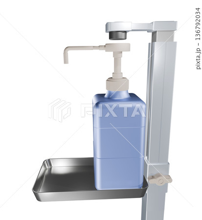 消毒イメージ（アルコール噴霧器　Alcohol dispenser） 136792034