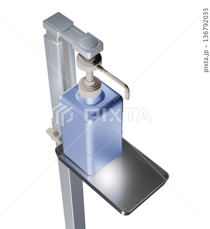 消毒イメージ（アルコール噴霧器　Alcohol dispenser） 136792035