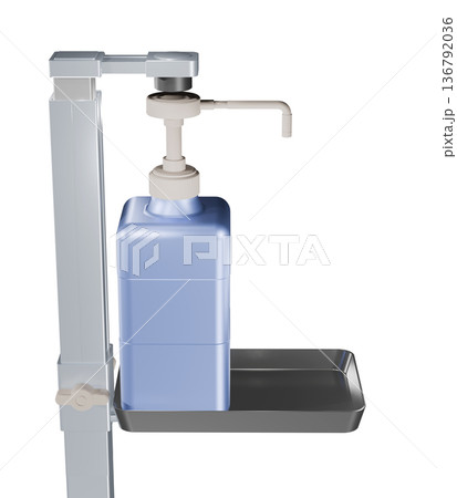 消毒イメージ（アルコール噴霧器　Alcohol dispenser） 136792036