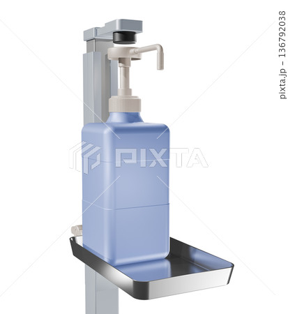 消毒イメージ（アルコール噴霧器　Alcohol dispenser） 136792038