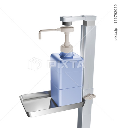 消毒イメージ（アルコール噴霧器　Alcohol dispenser） 136792039