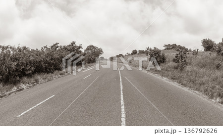 Road Countryside Sepia Landscape Road Countryside Sepia Landscape 136792626