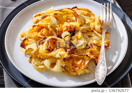 portion of tennessee onions on a plate portion of tennessee onions on a plate 136792677
