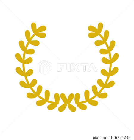 金色の月桂樹　イラスト 136794242