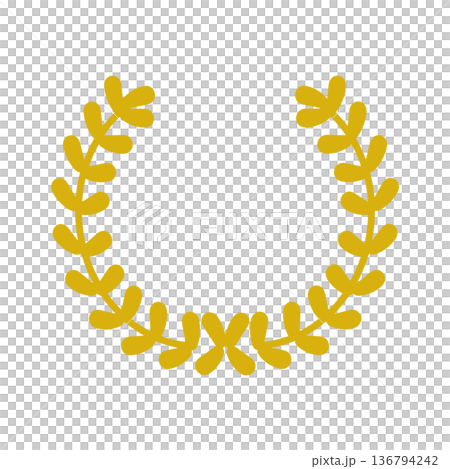 金色の月桂樹　イラスト 136794242