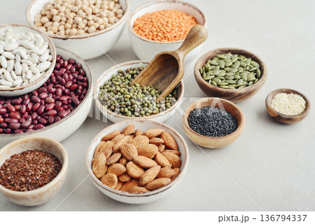 Vegan protein source. 136794337