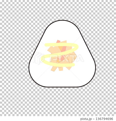 Onigiri tuna illustration simple Onigiri tuna illustration simple 136794696
