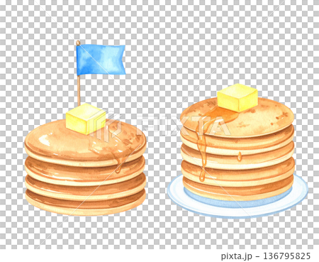 パンケーキのイラスト素材 136795825