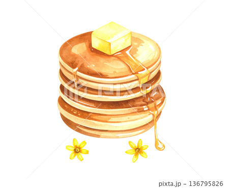 パンケーキのイラスト素材 136795826