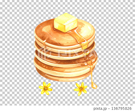 パンケーキのイラスト素材 136795826