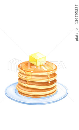 パンケーキのイラスト素材 136795827