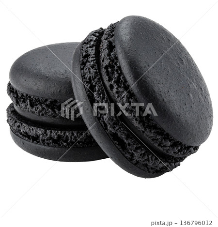 黒いマカロン 136796012